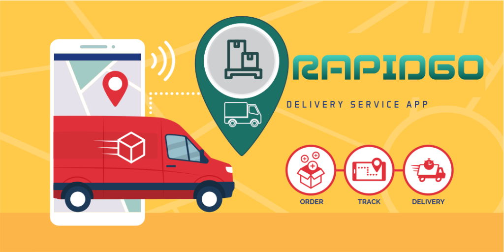 Rapidgo Inc Delivery App Tracking Steps